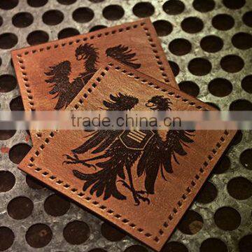 high quality custom branded leather patch