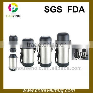 600-1800ml double wall insulated vacuum lunch flasks