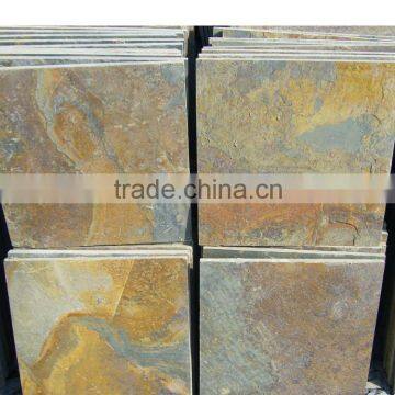 Hot Selling Natural Yellow & Rusty Slate Tiles From China