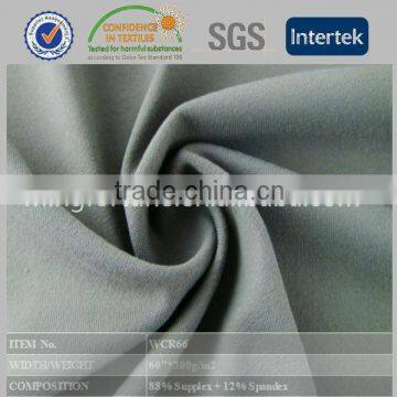 300gsm white supplex fabric lycra spandex knitted fabric in Dongguan China