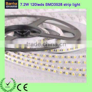 Non-waterproof Indoor 12V 60led/M flexible led strips white PCB