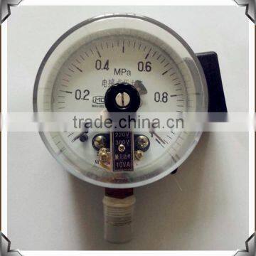 Stainless steel electric contact pressure gauge