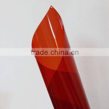 self adhesive plastic semi-translucent window colored thin privacy film