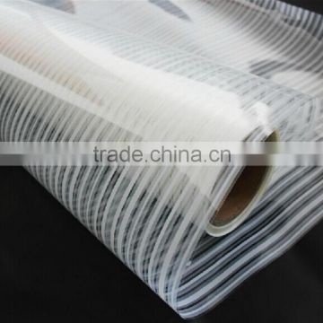 Decorative window film white stripe decorative stained glass window film for office,home decor