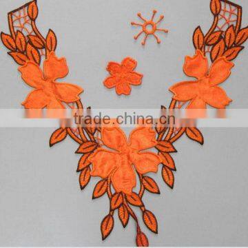 Best quality professional embroidered neck lace fabric