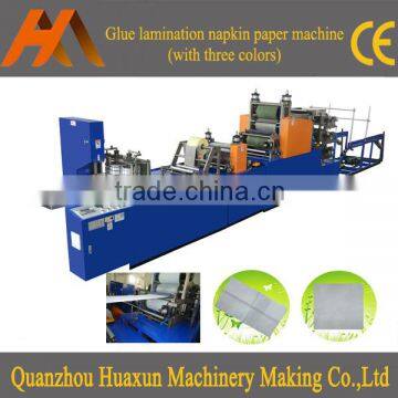 Embossing serviette napkin equipment hygiene printing folding napkin tissue machine