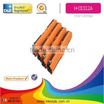 Color Laser Cartridge for hp ce312/310/311/313A with chip