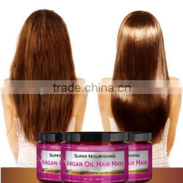 Argan Oil Hair Mask, 8 oz. Hair Treatment Therapy, Deep Conditioner for Damaged & Dry Hair, Heals & Restructures