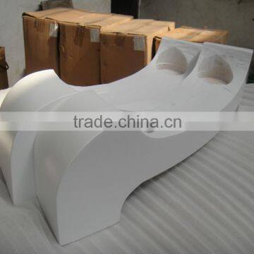 Freesanding Cast Iron Bath Tub With Oak Cradles 57" photo-4