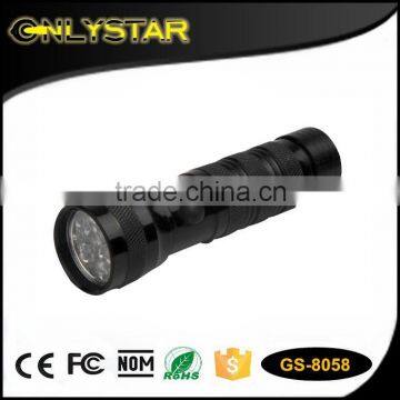 Onlystar GS-8058 aluminum material 12 led small torch light