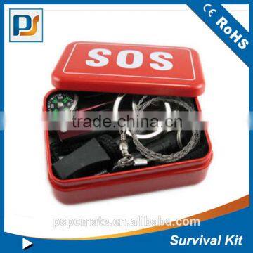 Outdoor Self Help Camping Survival Emergency Tools Box Kit Set