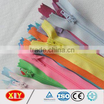 hot sale panton color ykk color nylon zipper , pants coil zipper