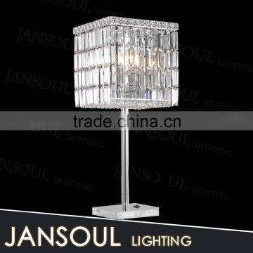 zhongshan lighting factory modern table centerpieces rectangular crystal table lamp                        
                                                Quality Choice