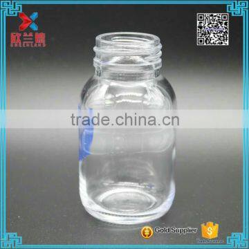 150ml Wide Mouth Clear Round Glass Tablet Pill Bottle photo-2