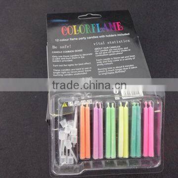 Wholesale Birthday Party Candle with Colorful Flame ( Red , Yellow , Blue and Purple)                        
                                                Quality Choice