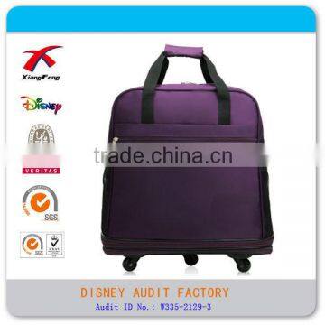 nylon unisex folding airport big lots luggage trolley bag