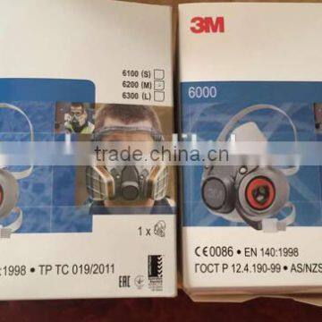 3m Mask 6200 3m Half Face Gas Mask 3M Safety Chemical Mask , 3M 6200 Safety Mask