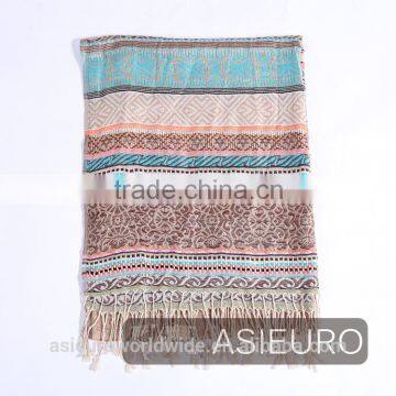 Fancy Colors Viscose Yarn Dyed Stole, BSCI and Sedex photo-2