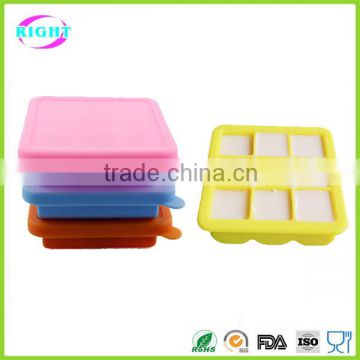 Silicone freezer food storage boxes