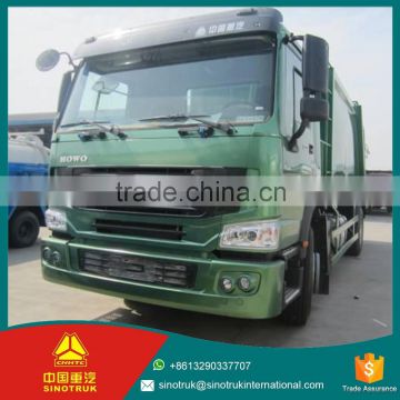 200L Sewage tanker howo 290HP compactor garbage truck for sale / 4*2 garbage truck