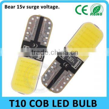 Top seller Auto Lamp Bulb 194 168 w5w LED T10 COB canbus accepted Made in China Turning light