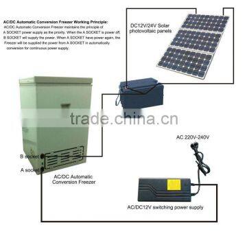 AC/DC 12V/24V freezer freezer 100L