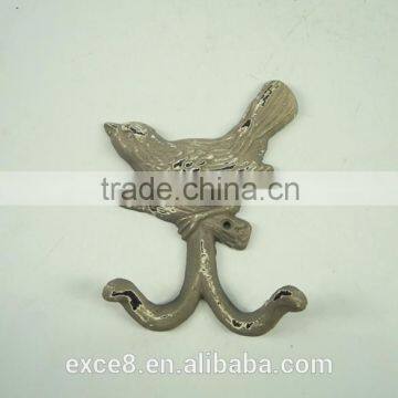 Antique wall decorative bird metal coat hooks                        
                                                Quality Choice
