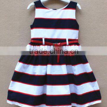 wholesale children's dress clothing latest designs girls dress childrens blouse kids stripe dress