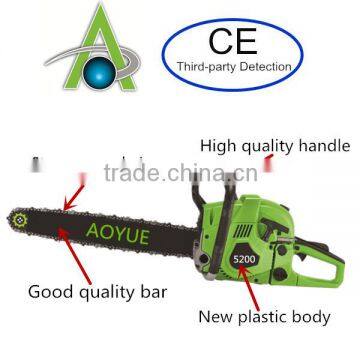 58cc big power gasoline chain saw,hot sell ,red color ,long life easy start ,cs5800