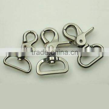 High Quality Eco-friendly 25mm Zinc Alloy Metal d Ring Snap Hook for Bag Belt photo-3