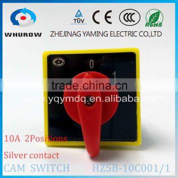 Cam Switch HZ5B-10C001/1 Silver Contact 10A 1 Pole 2 Positions 0-1 Start-stop Electrical Rotary Switch photo-2