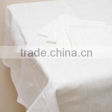 Plain linen table cloth