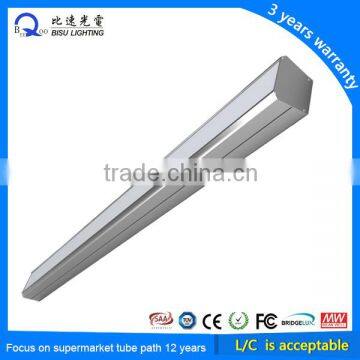 High efficiency LED linear light LED pendant line light 40w 50w 60w with motion sensor