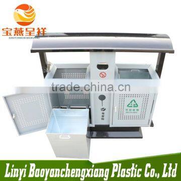 China Wholesale Indoor OEM Stand Galvanized Steel Garbage Containers photo-2