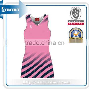 SUBNT-577-3 Xiamen port top sales netball dress