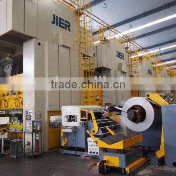 NC servo coil feeder straightener and decoiler for press