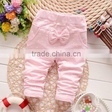 2015 hot sale girl cotton pants&trousers for autumn and spring