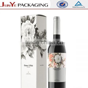 china manufacturer professional custom printed nice quality elegant single wine glass box