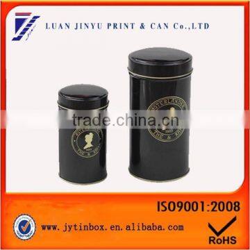 2 piece round coffee tin set