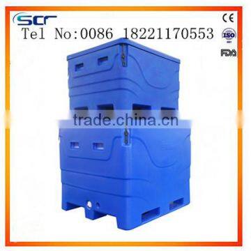 Stackable fish totes with excellent insulation effect stackable fish cooler