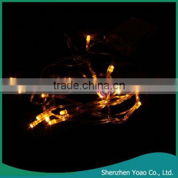 2.1m Yellow Christmas Party Battery Operated LED String Lights