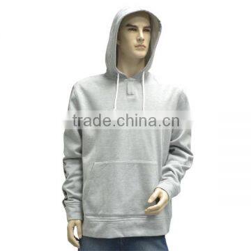 Heather Grey French Terry Fleece Pullover unisex Hoodie Sweatshirts