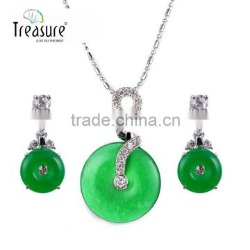 Cheap and simple Imitation jade fashion jewelry set ,fashion jewelry BS00308