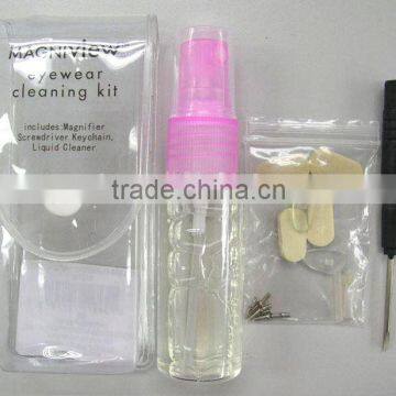 eyewear care cleaning kit with Cloth Screwdriver