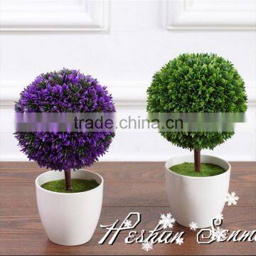 New designed hot sale artificial topiary boxwood grass ball bonsai for table decoration