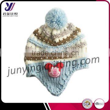 Wholesale wool felt knit beanie cover ear hat Support small orders(Accept the design draft)