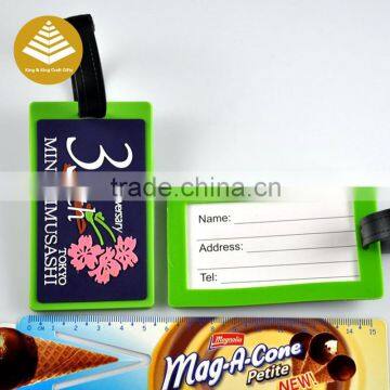 Wholesale made personalized waterproof silicone luggage tags custom your logo