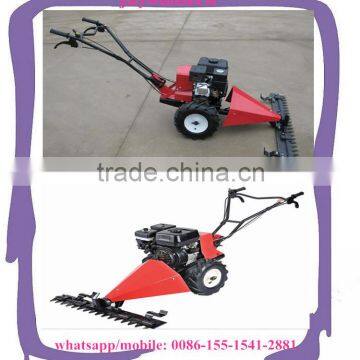 Anti-Slip Feature and Petrol/Diesel Power Type sickle bar mower /Mini tractor scythe mower