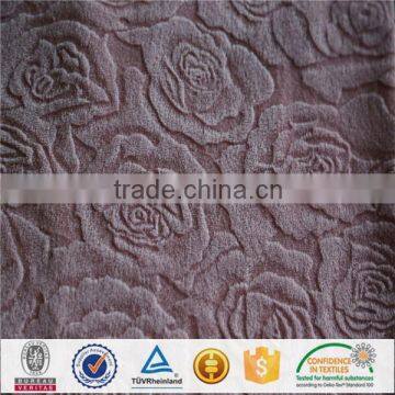 polyester shearing of velboa fabric