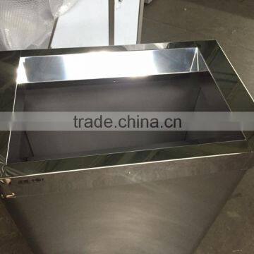 Hot Sale High Quality Decorative Stainless Steel Large Dustbin photo-2